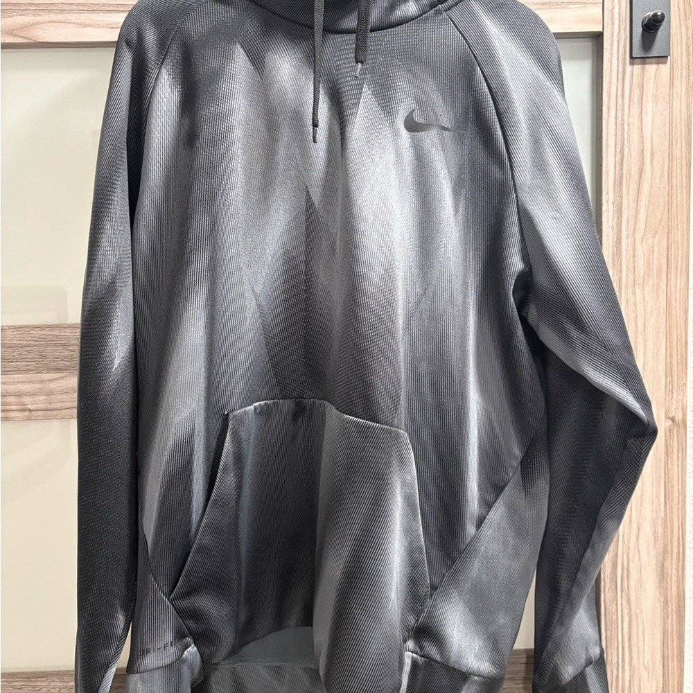 Nike Metallic Gray Hoodie
